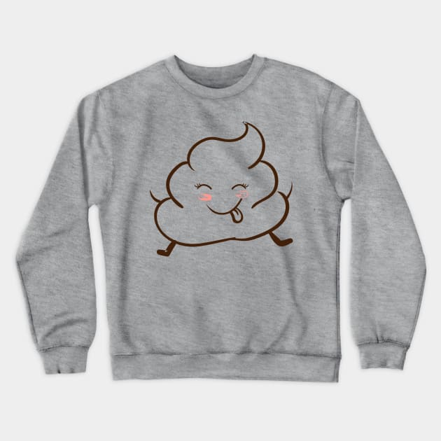 Happy Poop Crewneck Sweatshirt by AMK Stores